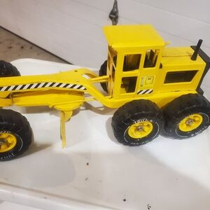 Vintage 70's TONKA MR-970 Road Grader Metal Yellow Construction Toy Vehicle 18”
